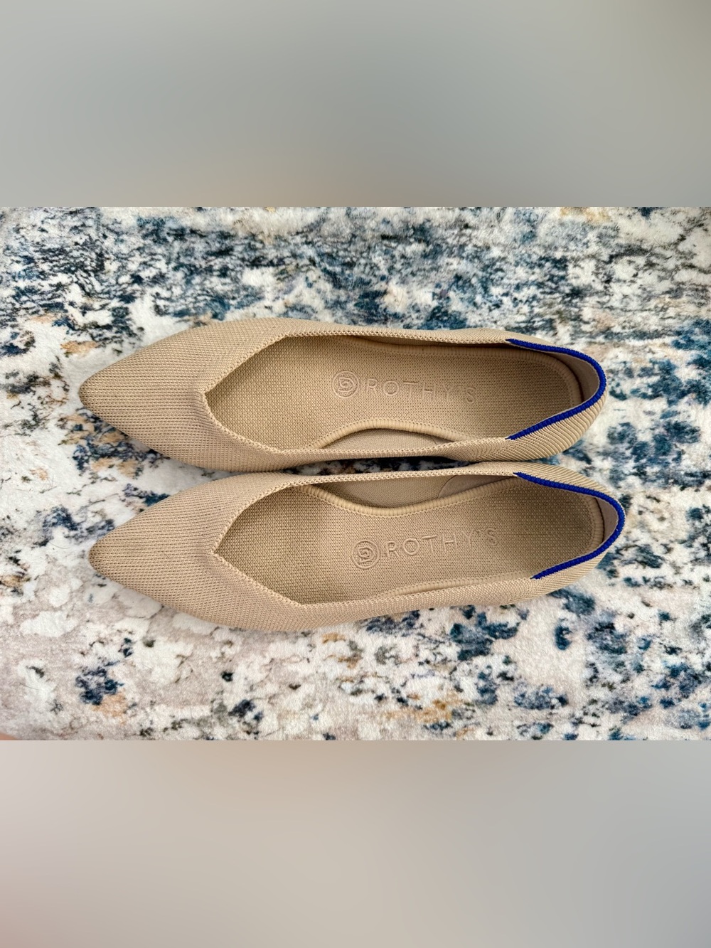 Rothy's Tan “The Point” Flats